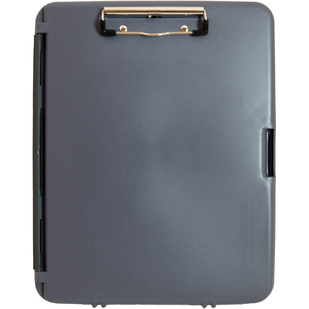 Saunders Workmate Storage Clipboard - 0.50" Clip Capacity - Low-profile - Polypropylene - Gray, Charcoal - 1 Each. Picture 10