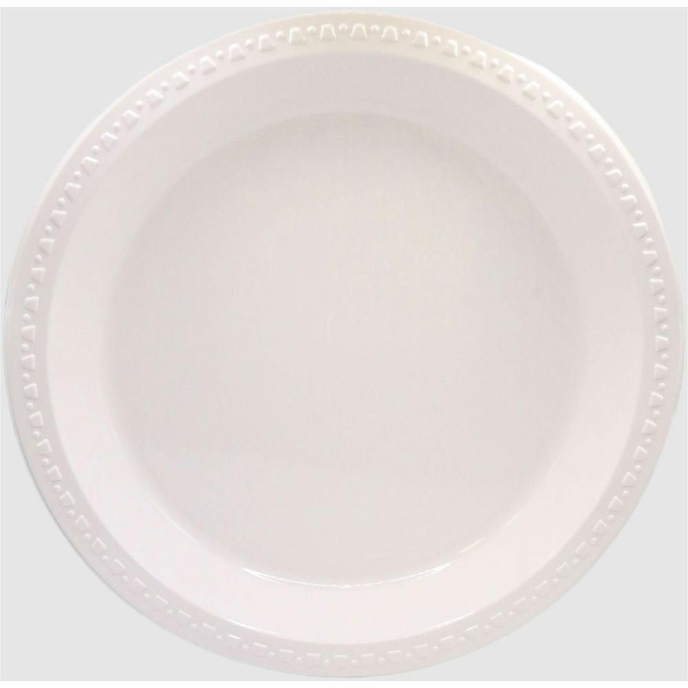Tablemate Dinnerware Plate - 10.3" Diameter - Plastic Body - 125 / Pack. Picture 4
