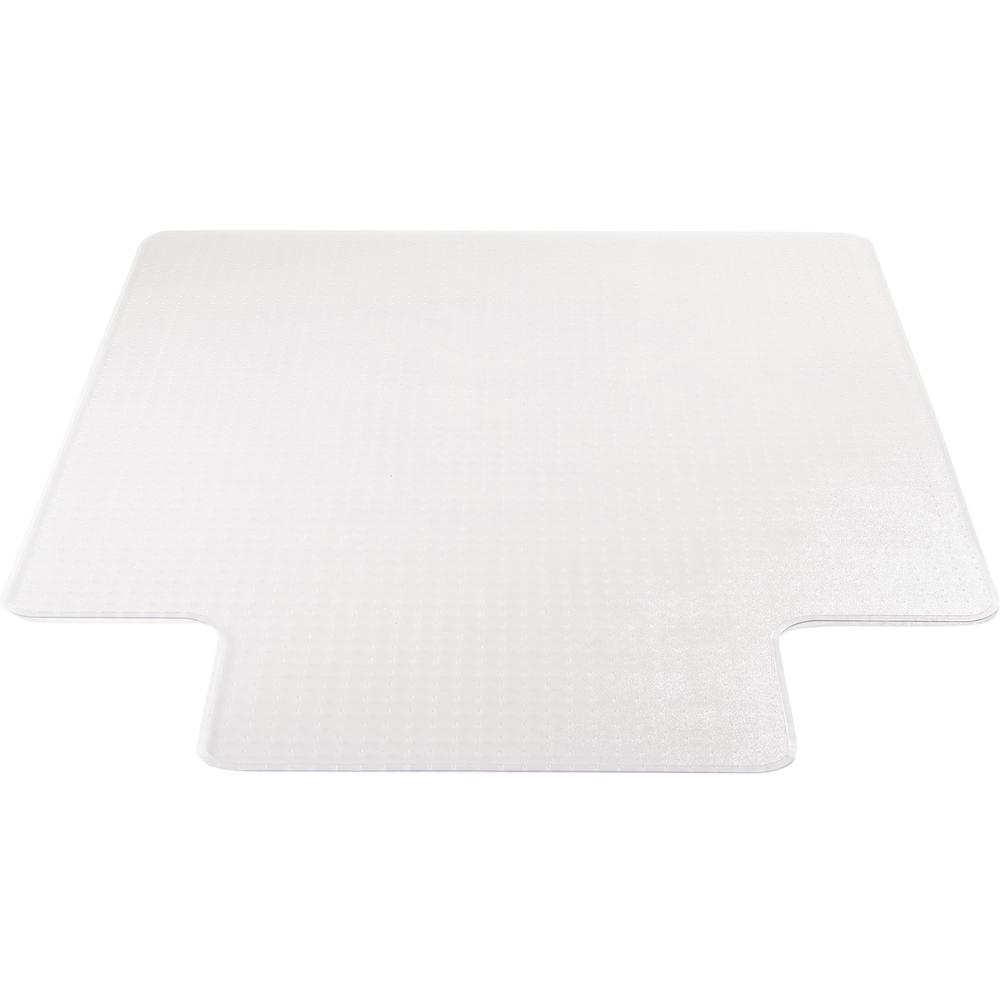 Lorell Standard Lip Chairmat - 48" Length x 36" Width x 0.133" Thickness - Lip Size 10" Length x 19" Width - Vinyl - Clear - 1Each. Picture 12