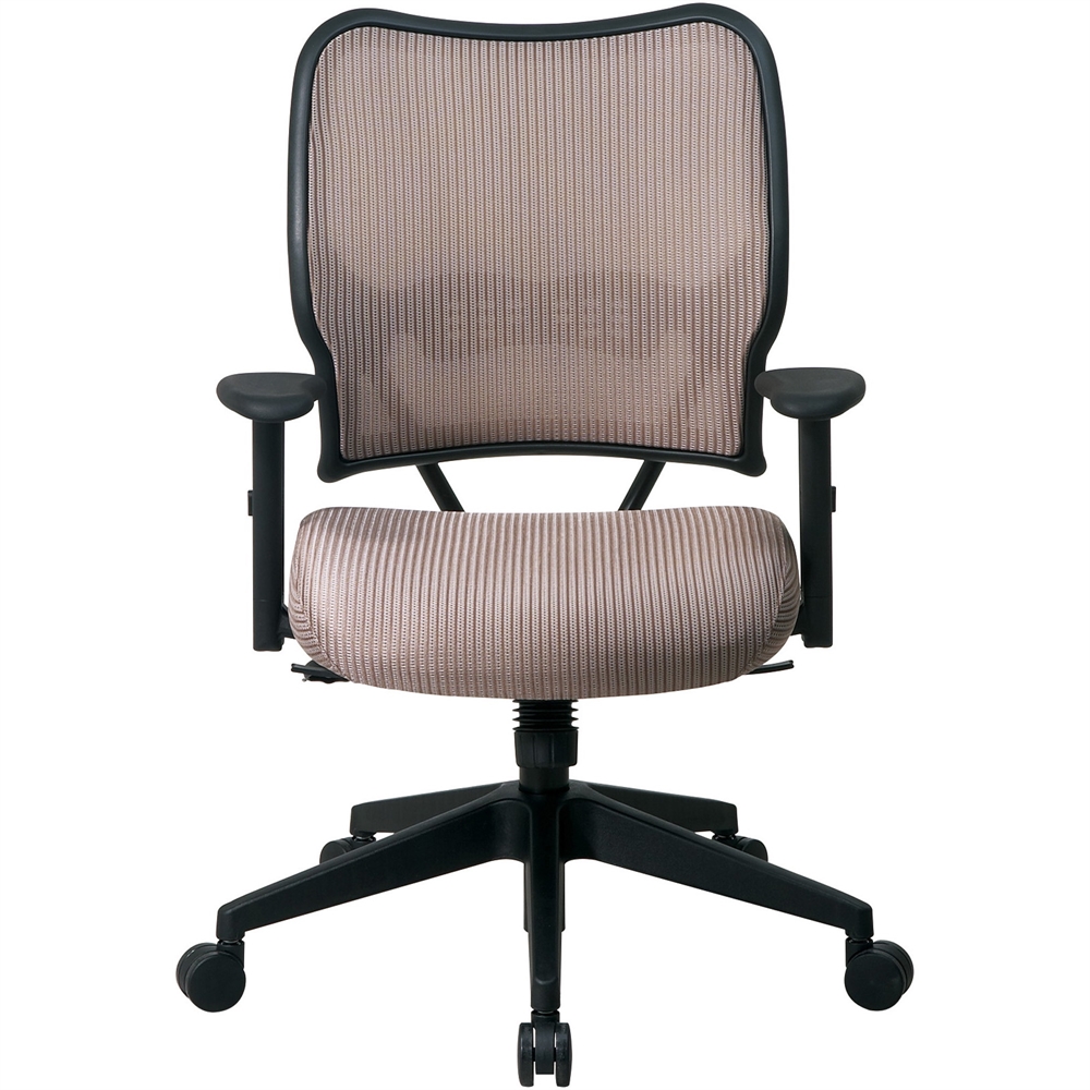 Office Star Space VeraFlex Series Task Chair - Fabric Latte Seat - Fabric Back - 5-star Base - Latte - 19.50" Seat Width x 20" Seat Depth - 27" Width x 26.5" Depth x 40" Height. Picture 3