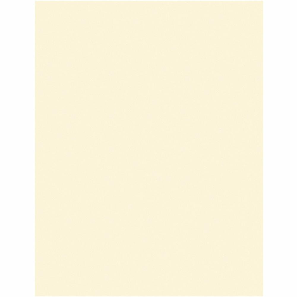 Pacon Card Stock Sheets - Letter- 8.50" x 11" - 65 lb Basis Weight - 100 Sheets/Pack - Card Stock - Ivory. Picture 3
