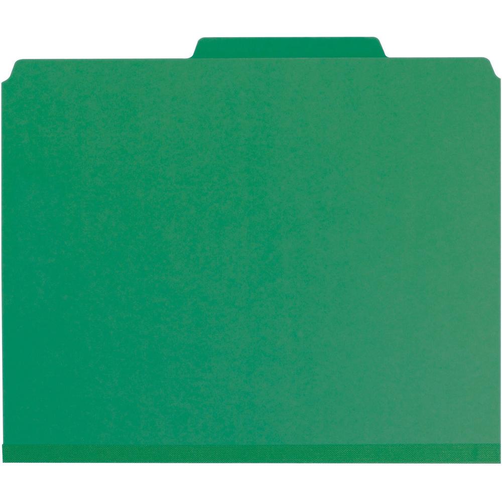 Smead Colored 1/3 Tab Cut Letter Recycled Fastener Folder - 8 1/2" x 11" - 2" Expansion - 2 x 2S Fastener(s) - 2" Fastener Capacity for Folder - Top Tab Location - Assorted Position Tab Position - Pre. Picture 4