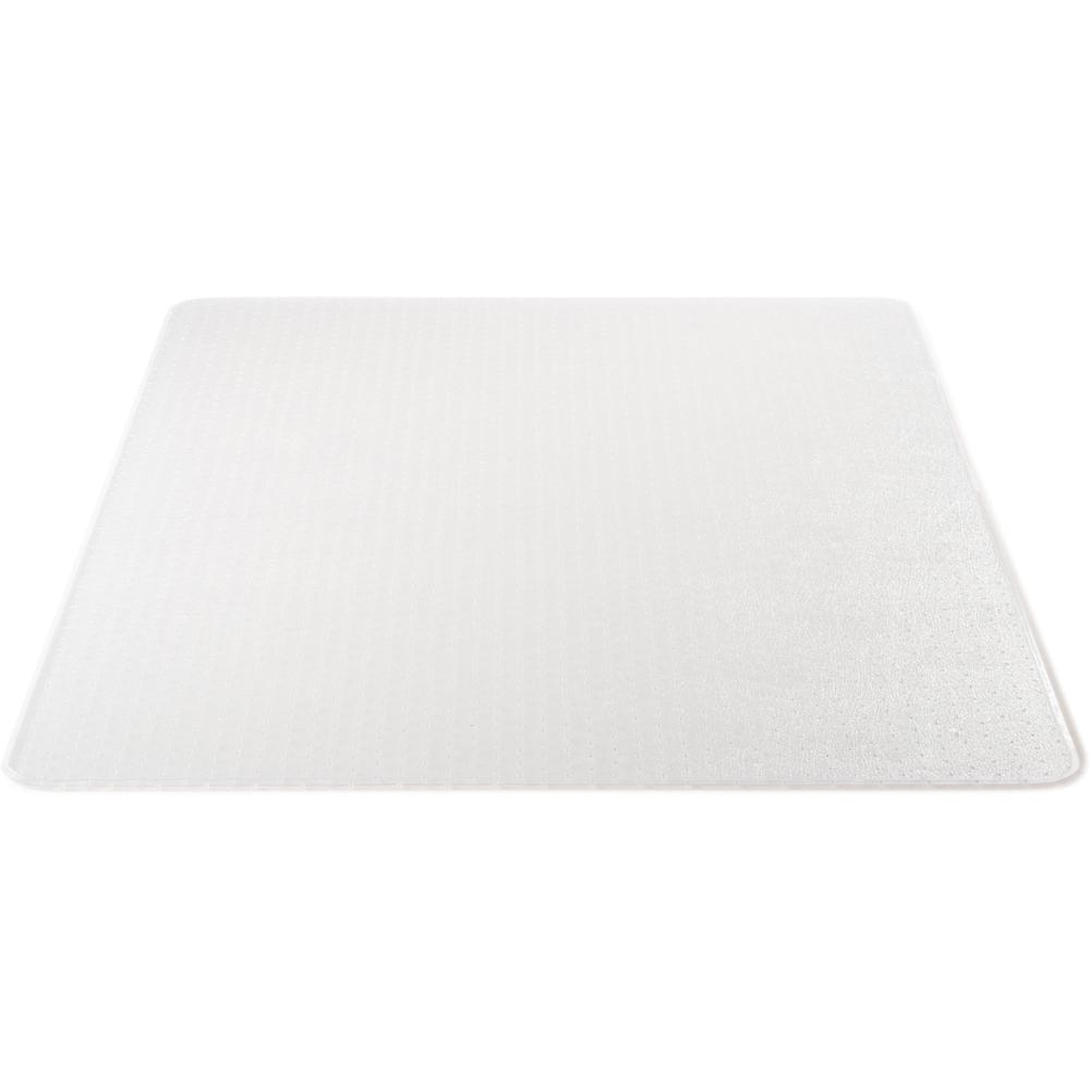 Lorell Plush-pile Chairmat - Carpeted Floor - 60" Length x 46" Width x 0.173" Thickness - Rectangular - Vinyl - Clear - 1Each. Picture 6
