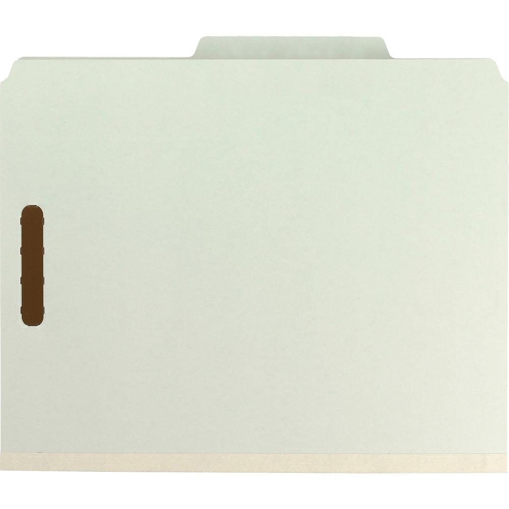 Smead 2/5 Tab Cut Letter Recycled Classification Folder - 8 1/2" x 11" - 2" Expansion - 6 x 2K Fastener(s) - 1" Fastener Capacity, 2" Fastener Capacity - Top Tab Location - Right of Center Tab Positio. Picture 6