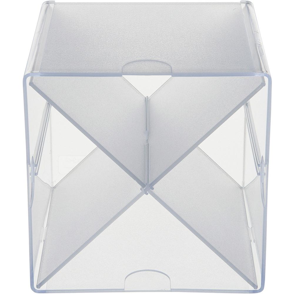 Deflecto Stackable Cube Organizer - 6" Height x 6" Width x 6" Depth - Desktop - Stackable - Plastic - 1 Each. Picture 9