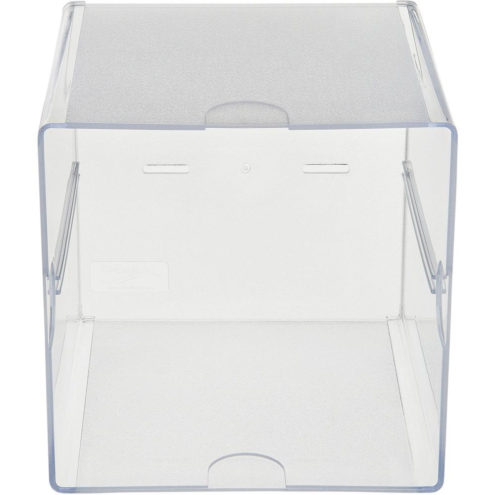 Deflecto Stackable Cube Organizer - 6" Height x 6" Width x 6" Depth - Desktop - Stackable - Plastic - 1 Each. Picture 11
