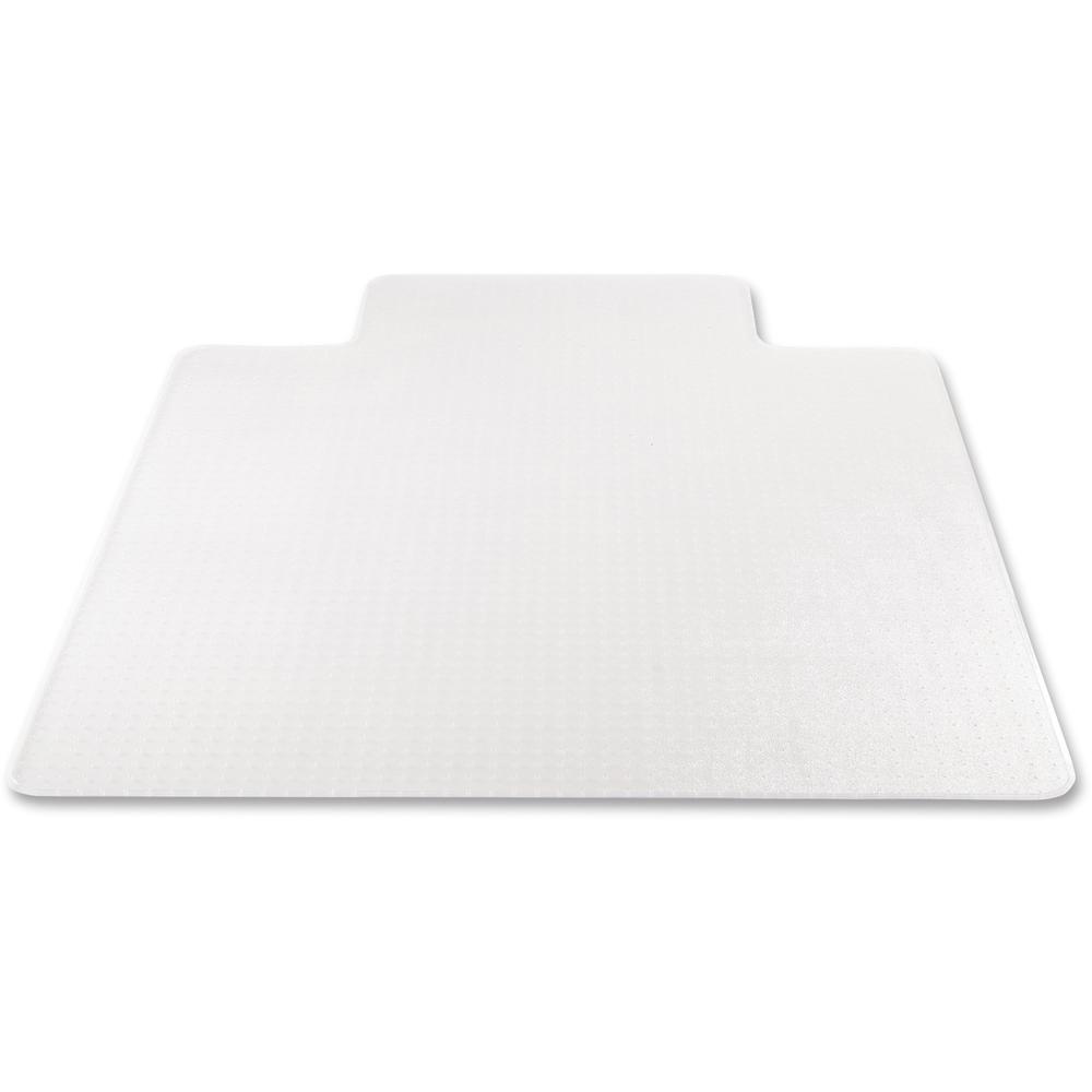 Deflecto SuperMat for Carpet - Carpet, Indoor - 48" Length x 36" Width - Lip Size 10" Length x 19" Width - Rectangle - Clear. Picture 5