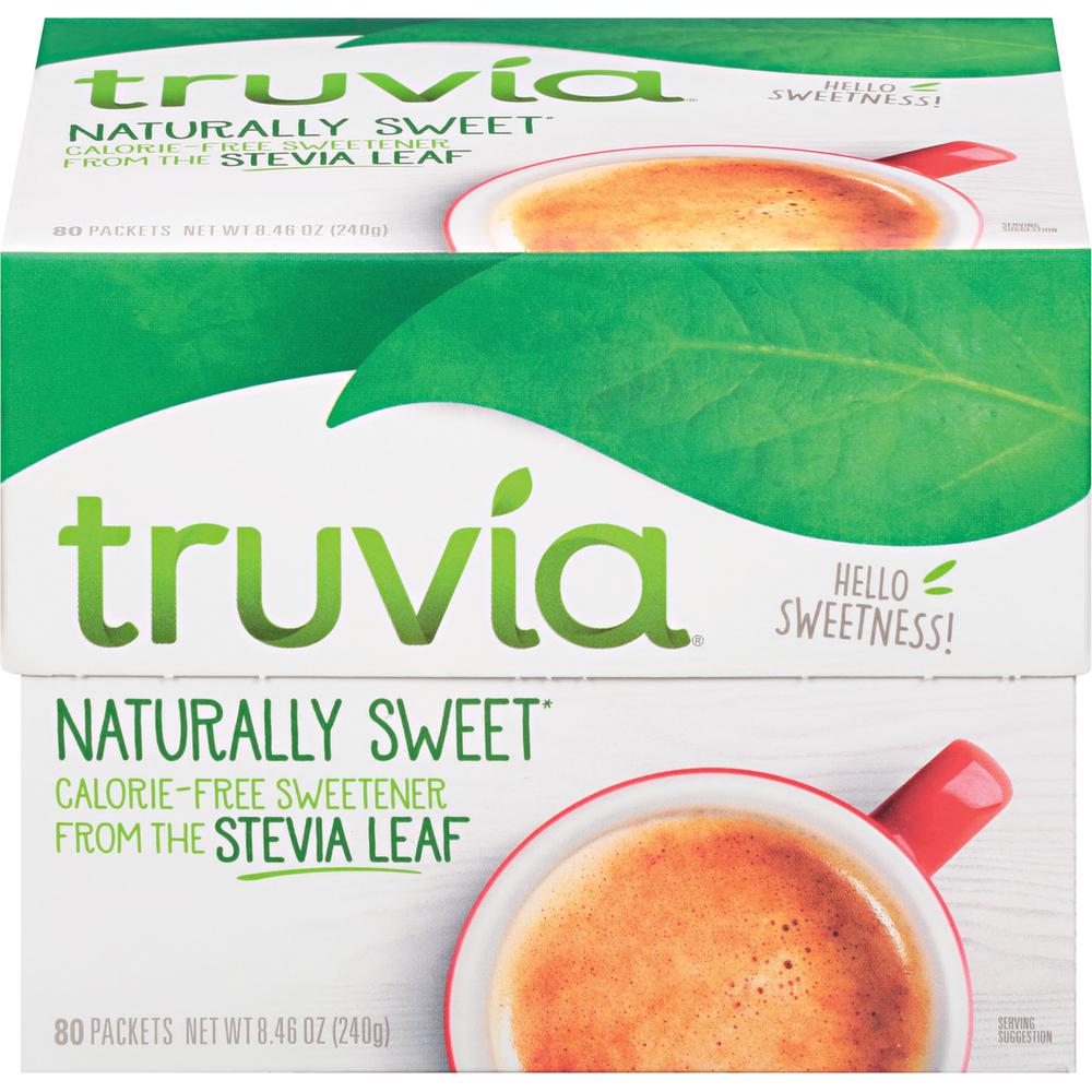 Truvia Cargill All Natural Sweetener Packets - Natural Sweetener - 80/Box. Picture 3