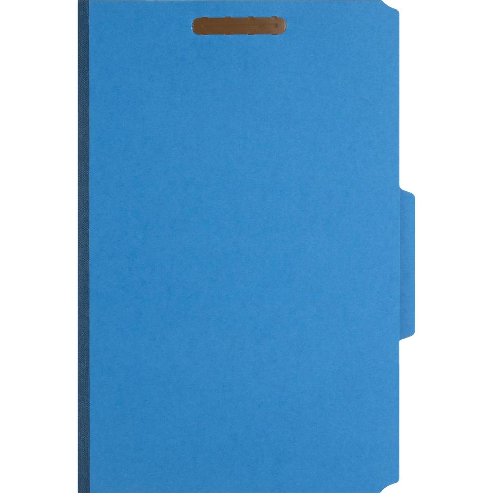 Nature Saver 2/5 Tab Cut Legal Recycled Classification Folder - 8 1/2" x 14" - 2" Fastener Capacity for Folder, 2" Fastener Capacity, 2" Fastener Capacity - Top Tab Location - Right of Center Tab Posi. Picture 6