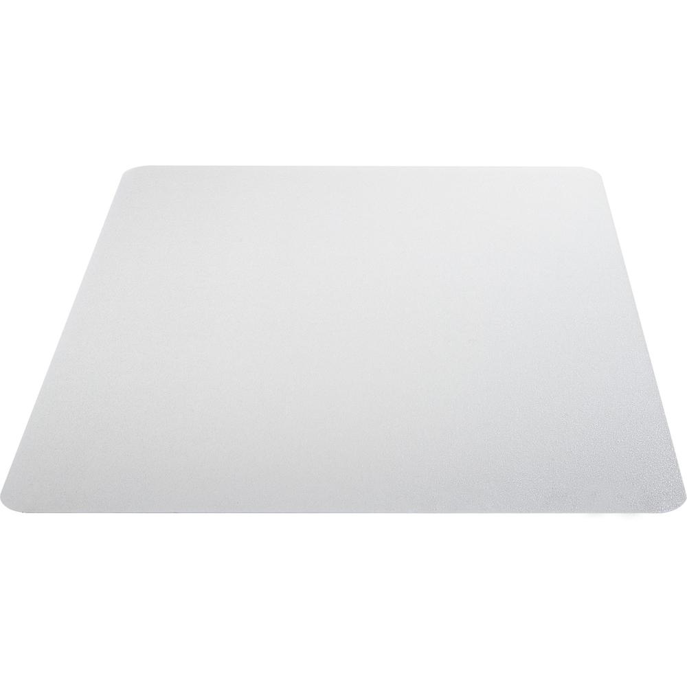 Lorell Hard Floor Rectangler Polycarbonate Chairmat - Hard Floor, Vinyl Floor, Tile Floor, Wood Floor - 48" Length x 36" Width x 0.13" Thickness - Rectangle - Polycarbonate - Clear. Picture 3