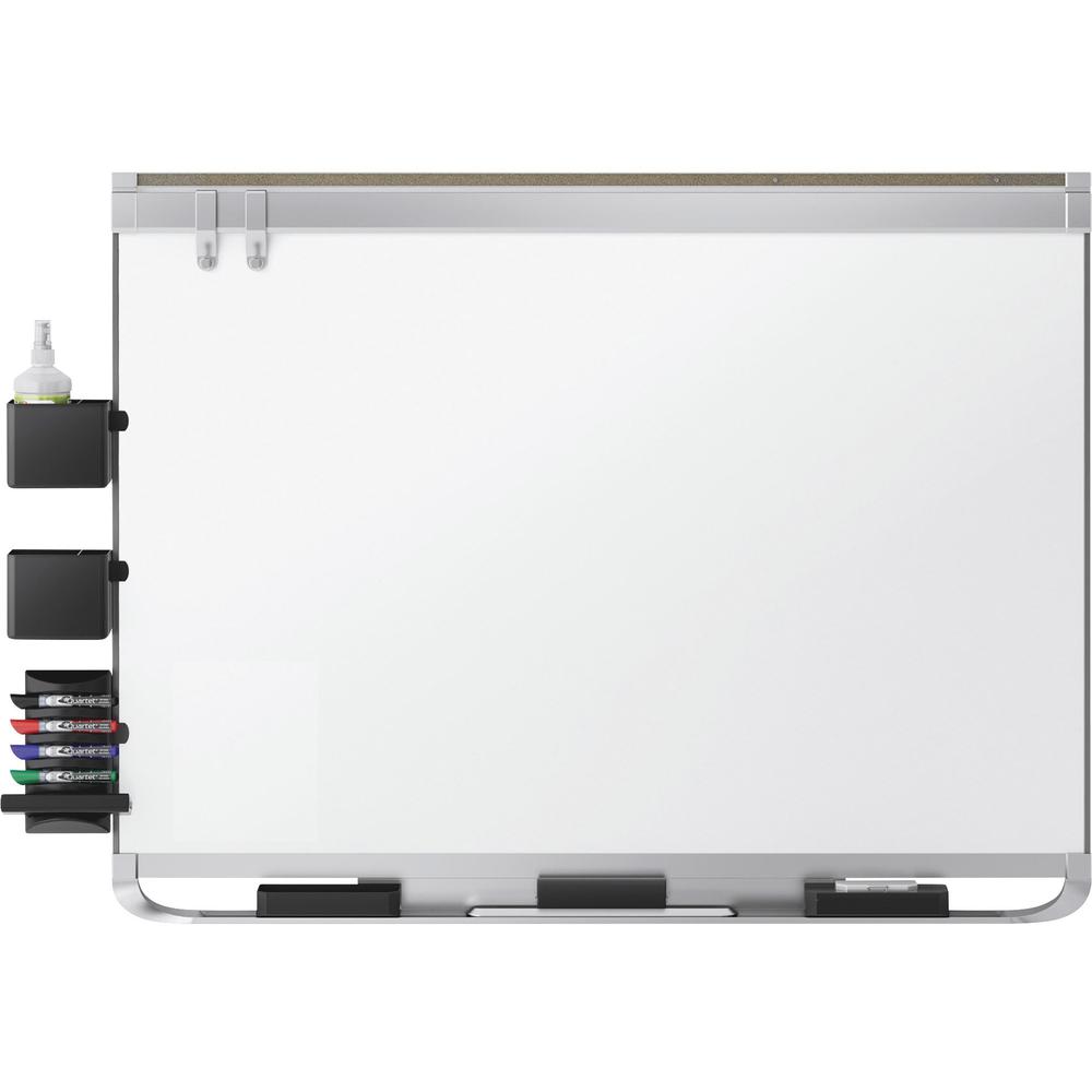 Quartet Prestige 2 Dry-Erase Board - 96" (8 ft) Width x 48" (4 ft) Height - White Porcelain Surface - Silver Aluminum Frame - Horizontal - 1 Each - TAA Compliant. Picture 4