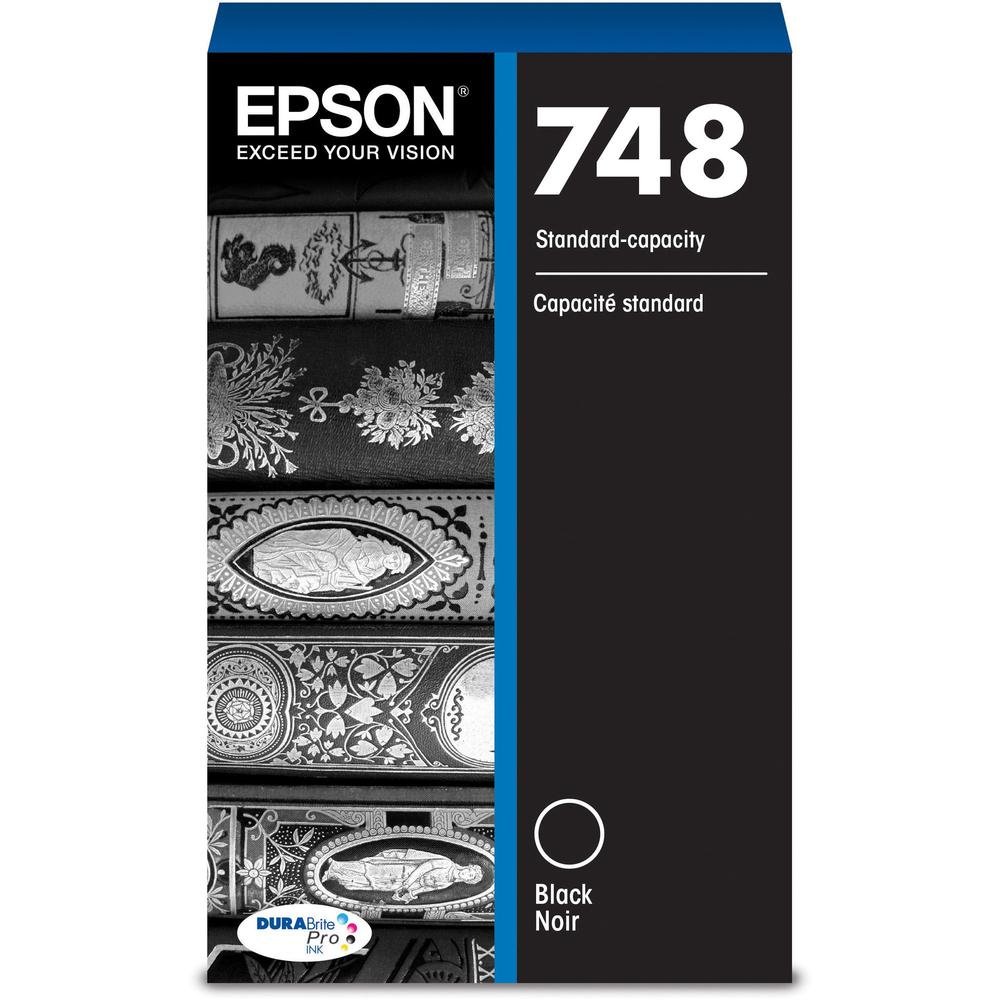 Epson DURABrite Pro 748 Original Ink Cartridge - Black - Inkjet - Standard Yield - 2500 Pages - 1 Each. Picture 3