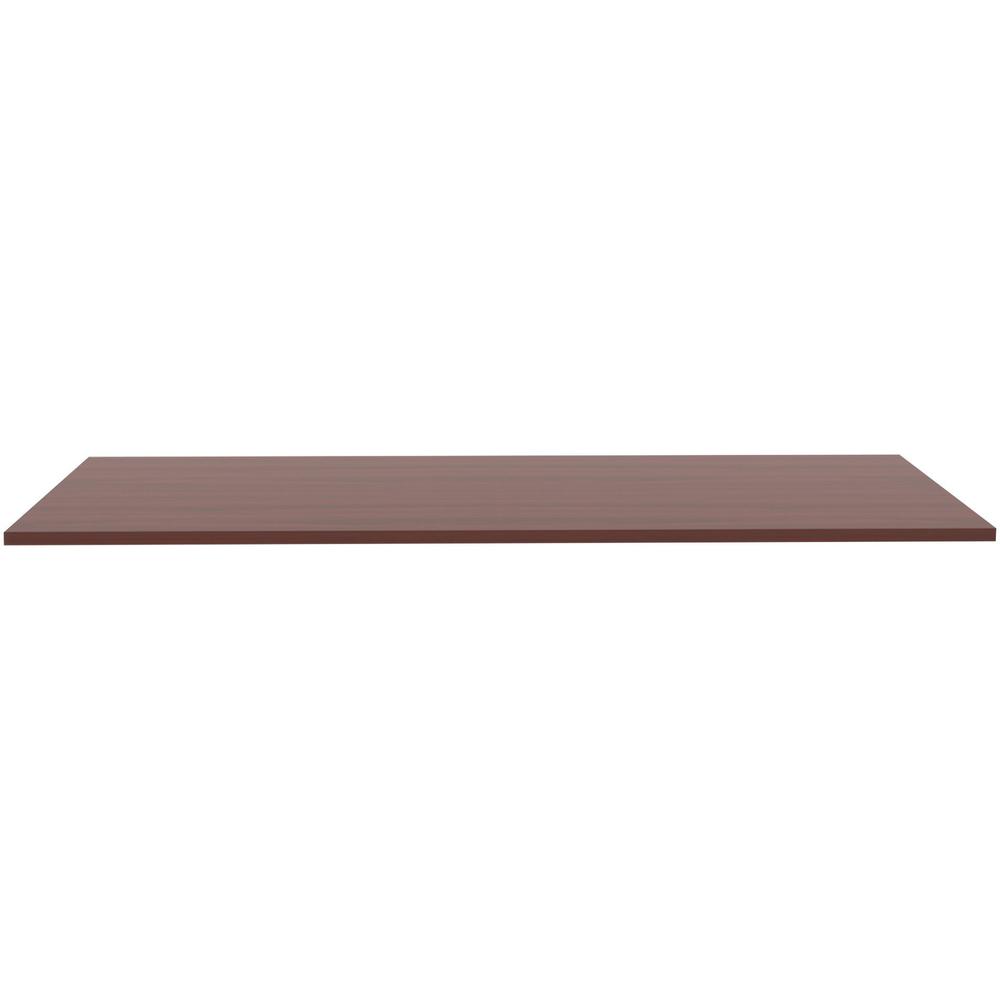 Lorell Relevance Series Tabletop - Laminated Rectangle, Mahogany Top x 48" Table Top Width x 24" Table Top Depth x 1" Table Top Thickness x 47.63" Width x 23.63" Depth - Assembly Required - 1 Each. Picture 2