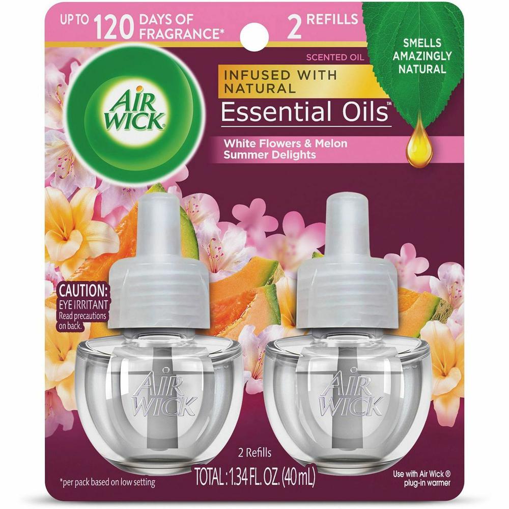 Air Wick Scented Oil Warmer Refill - Oil - 0.7 fl oz (0 quart) - Summer Delights - 60 Day - 2 / Pack - Wall Mountable, Long Lasting. Picture 2