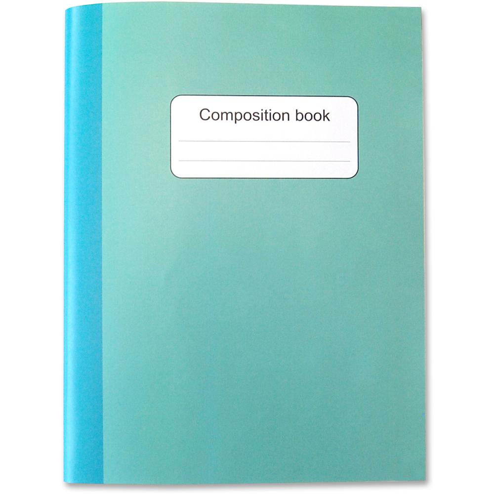 Sparco Composition Books - 80 Sheets - College Ruled - 10" x 7.5" - Multi-colored Cover - Sturdy Cover, Durable - 4 / Pack. Picture 3