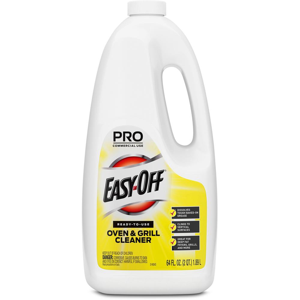 Easy-Off Oven/Grill Cleaner - 64 fl oz (2 quart)Bottle - 6 / Carton - Non-flammable - Clear. Picture 2