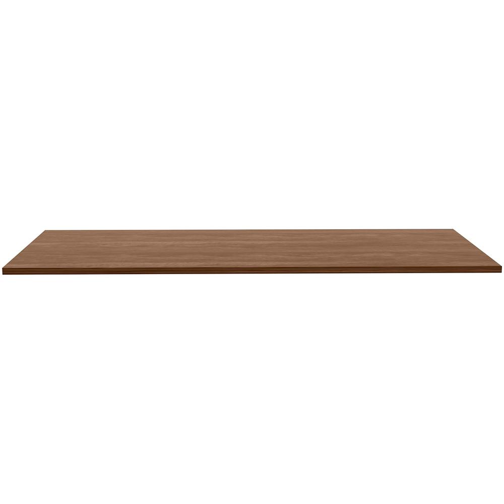 Lorell Utility Table Top - Cherry Rectangle, Laminated Top - 72" Table Top Width x 30" Table Top Depth x 1" Table Top Thickness - Assembly Required. Picture 4
