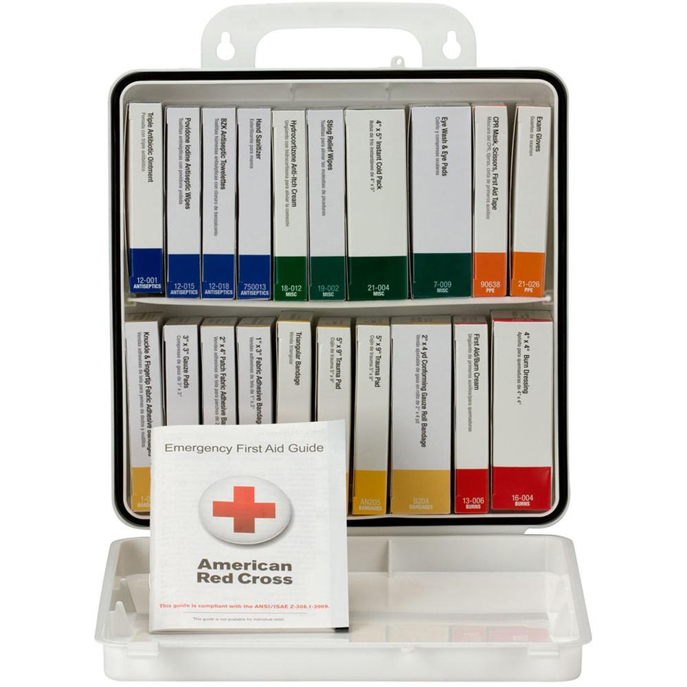 First Aid Only 50-Person Unitized Plastic First Aid Kit - ANSI Compliant - 24 x Piece(s) For 50 x Individual(s) - 3" Height x 10" Width10" Length - Plastic Case - 1 Each. Picture 9