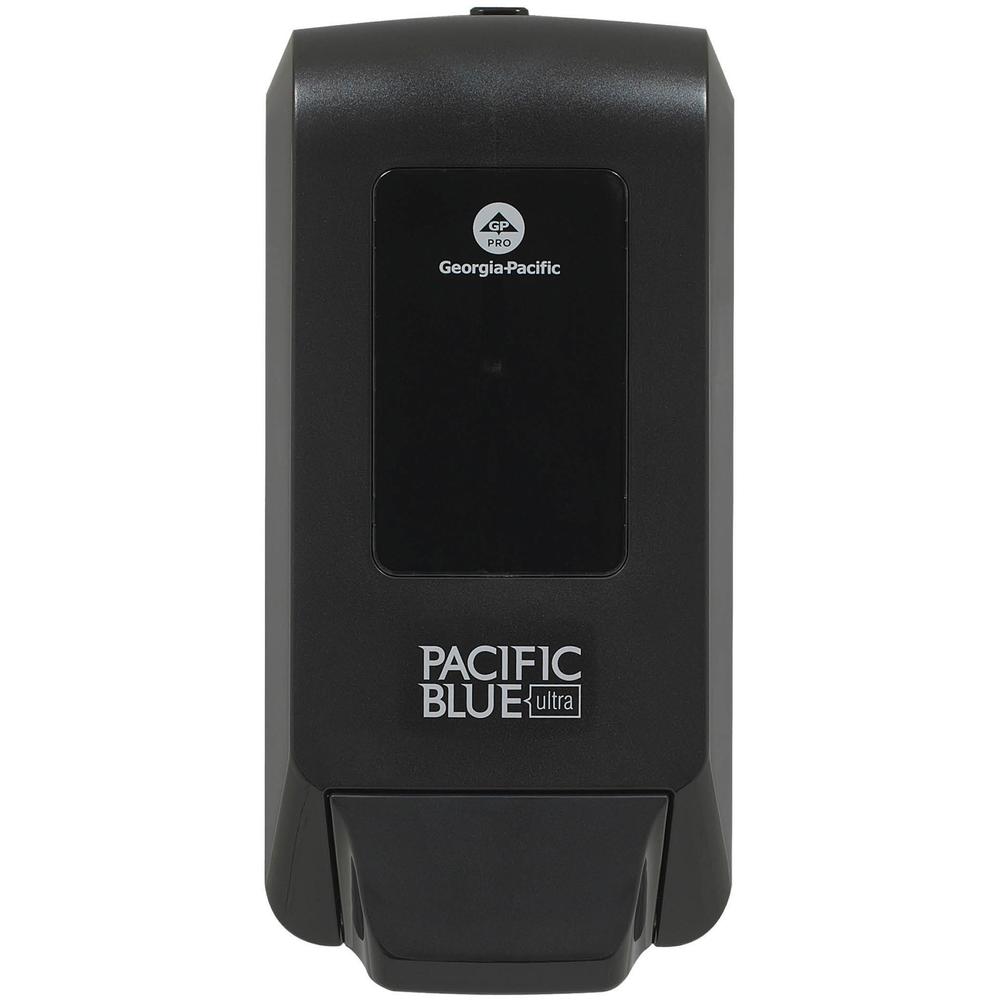 Pacific Blue Ultra Foaming Hand Soap/Hand Sanitizer Wall-Mounted Manual Dispenser - Manual - Black - 1Each. Picture 4