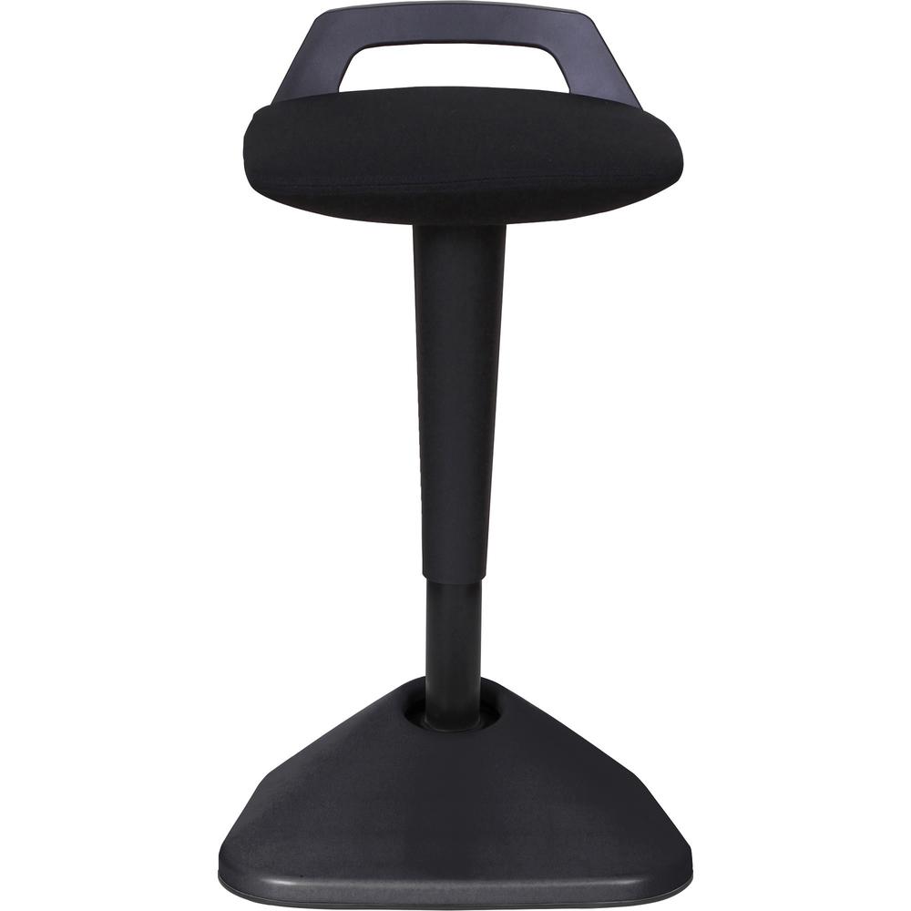 Lorell Pivot Chair - Black Fabric Seat - Square Base - 1 Each. Picture 2