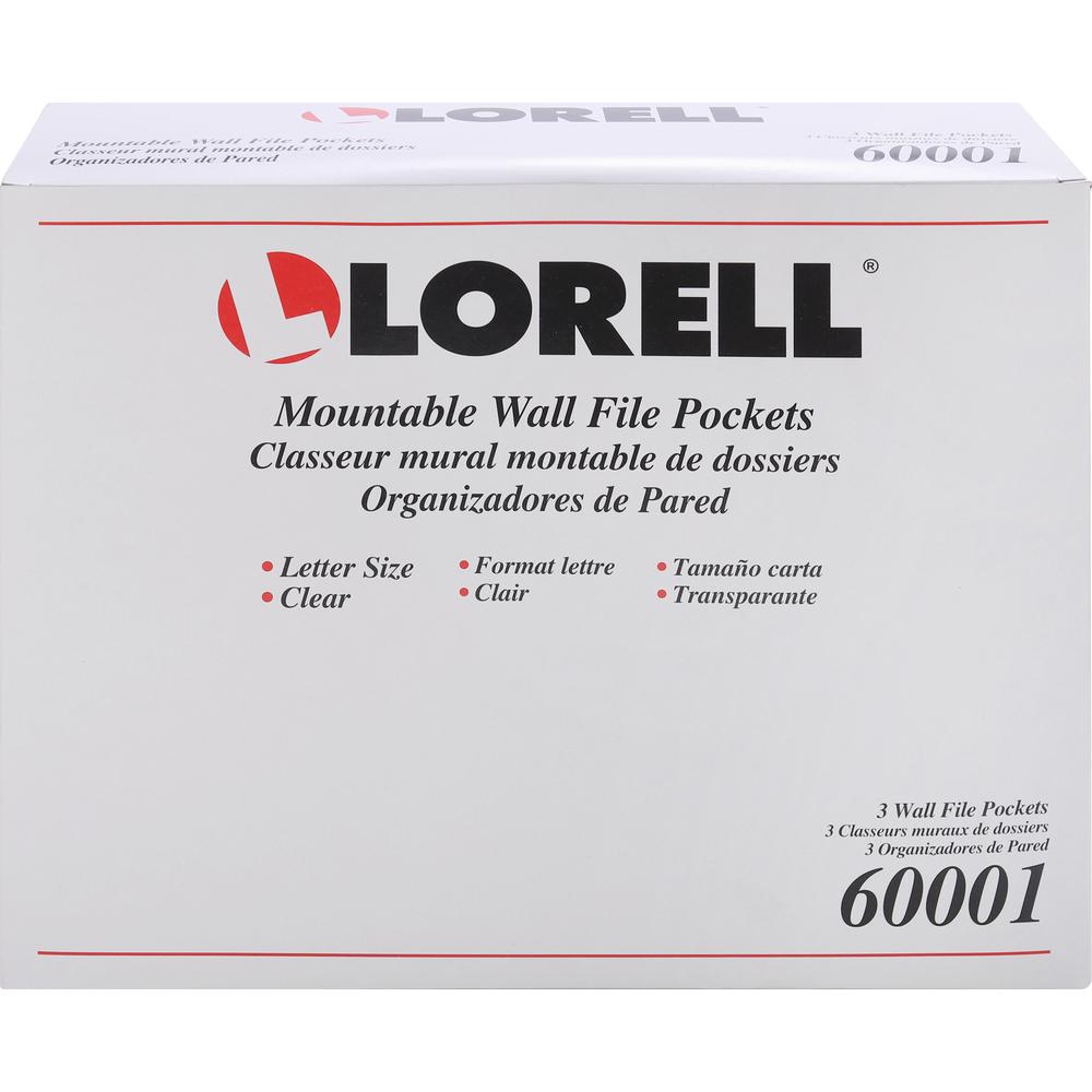 Lorell Wall File Pockets - 14.8" Height x 13.1" Width x 4.3" Depth - 3 / Pack. Picture 6