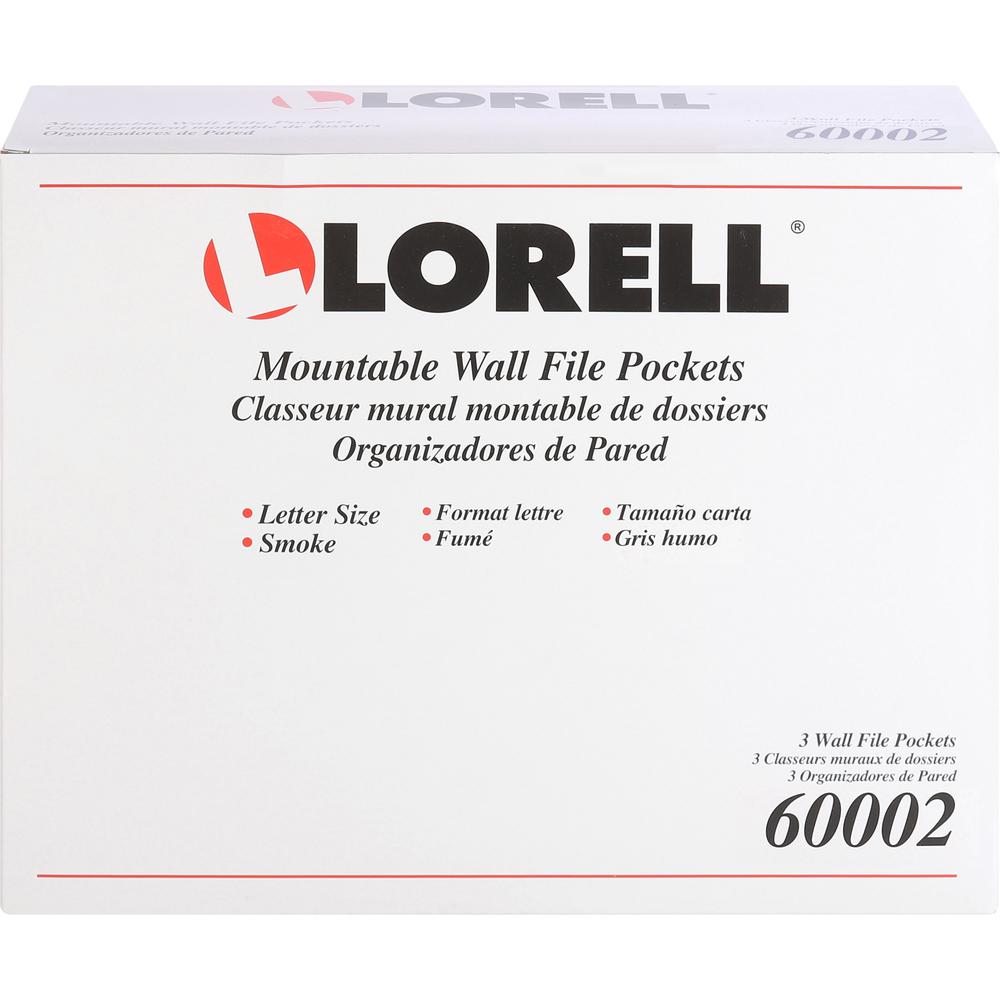 Lorell Wall File Pockets - 14.8" Height x 13.1" Width x 4.3" Depth - 3 / Pack. Picture 7