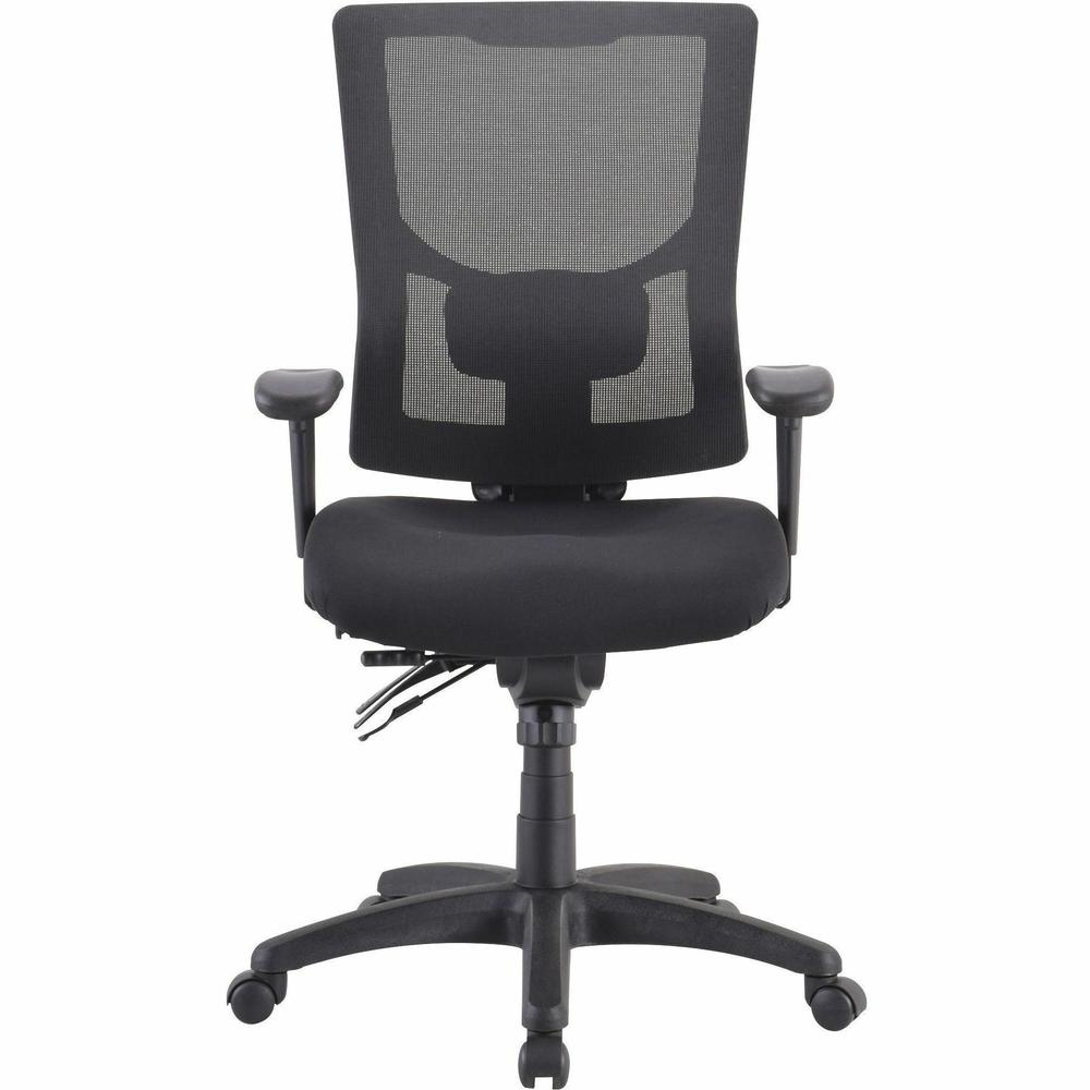 Lorell Conjure Executive High-back Mesh Back Chair - Black Seat - Black Back - 5-star Base - 1 Each. Picture 4