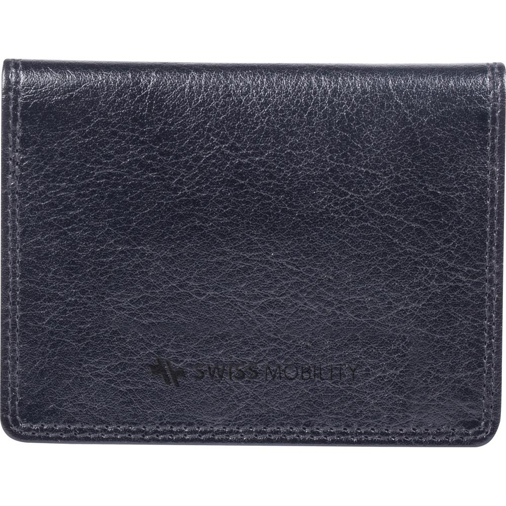 Swiss Mobility Carrying Case Business Card, License - Black - Leather Body - 0.8" Height x 3" Width x 4" Depth - 1 Each. Picture 5