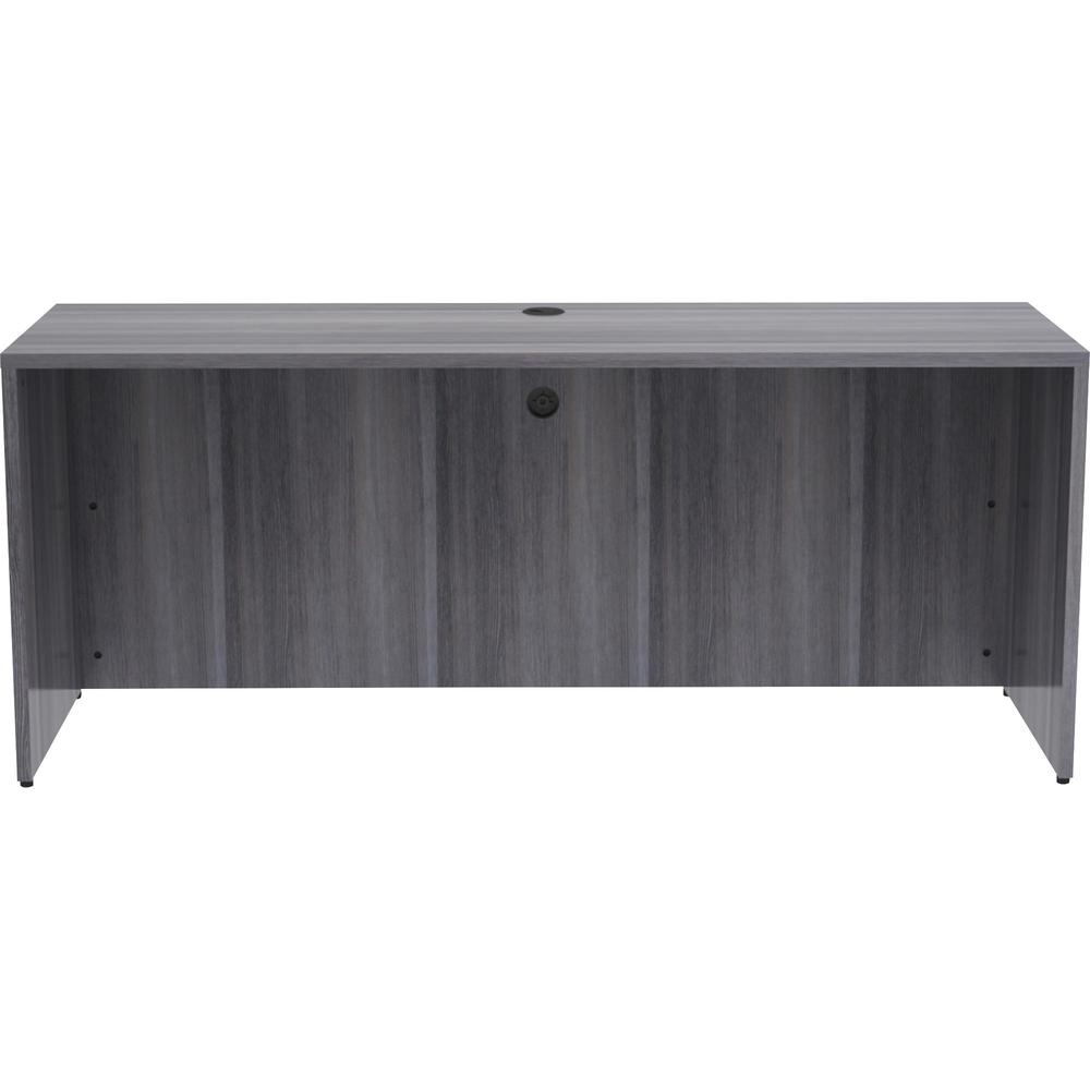 Lorell Weathered Charcoal Laminate Desking - 72" x 24"29.5" , 1" Top. Picture 3
