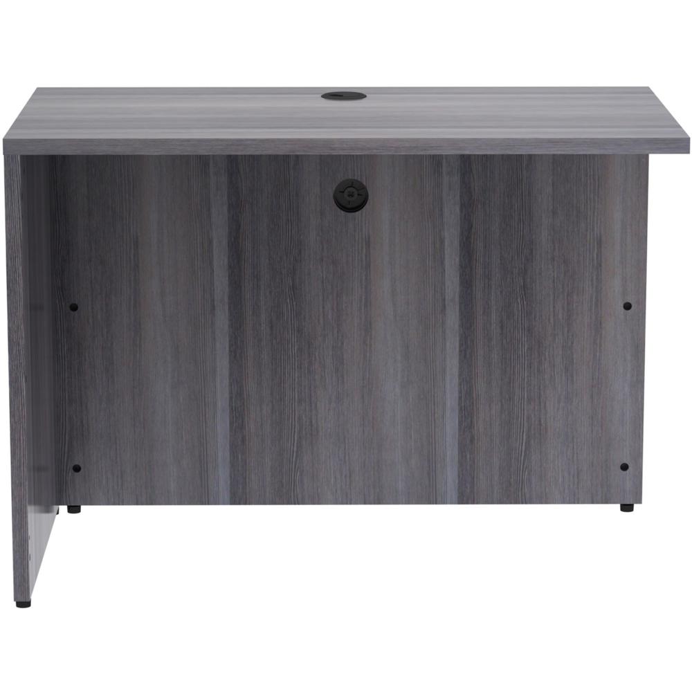 Lorell Essentials Series Return Shell - 42" x 24"29.5" , 1" Top - Laminate, Weathered Charcoal Table Top - Modesty Panel. Picture 5