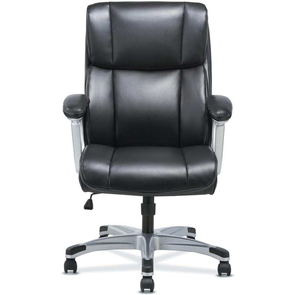 Sadie 3-Fifteen Executive Leather Chair - Black Plush, Bonded Leather Seat - Black Plush, Bonded Leather Back - High Back - 5-star Base - 1 Each. Picture 9