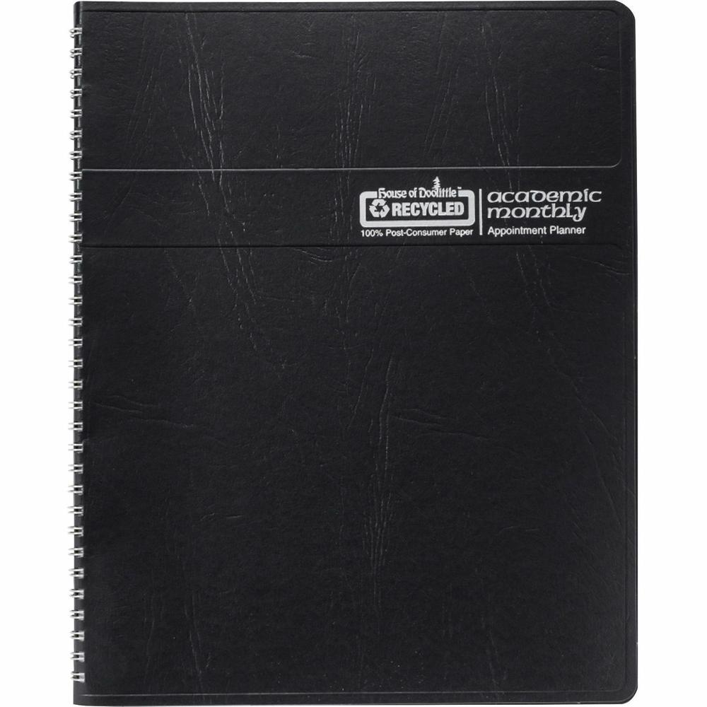 House of Doolittle 2680-02 Planner - Personal - Julian Dates - Monthly - 24 Month - January 2024 - December 2025 - 1 Month Double Page Layout - 6 55/64" x 8 3/4" Blue Sheet - Wire Bound - Leather - Bl. Picture 5