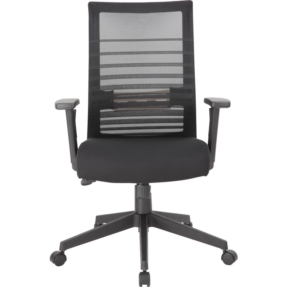 Boss Mesh Task Chair - Black Seat - Black Mesh Back - Black Frame - 5-star Base - 1 Each. Picture 2