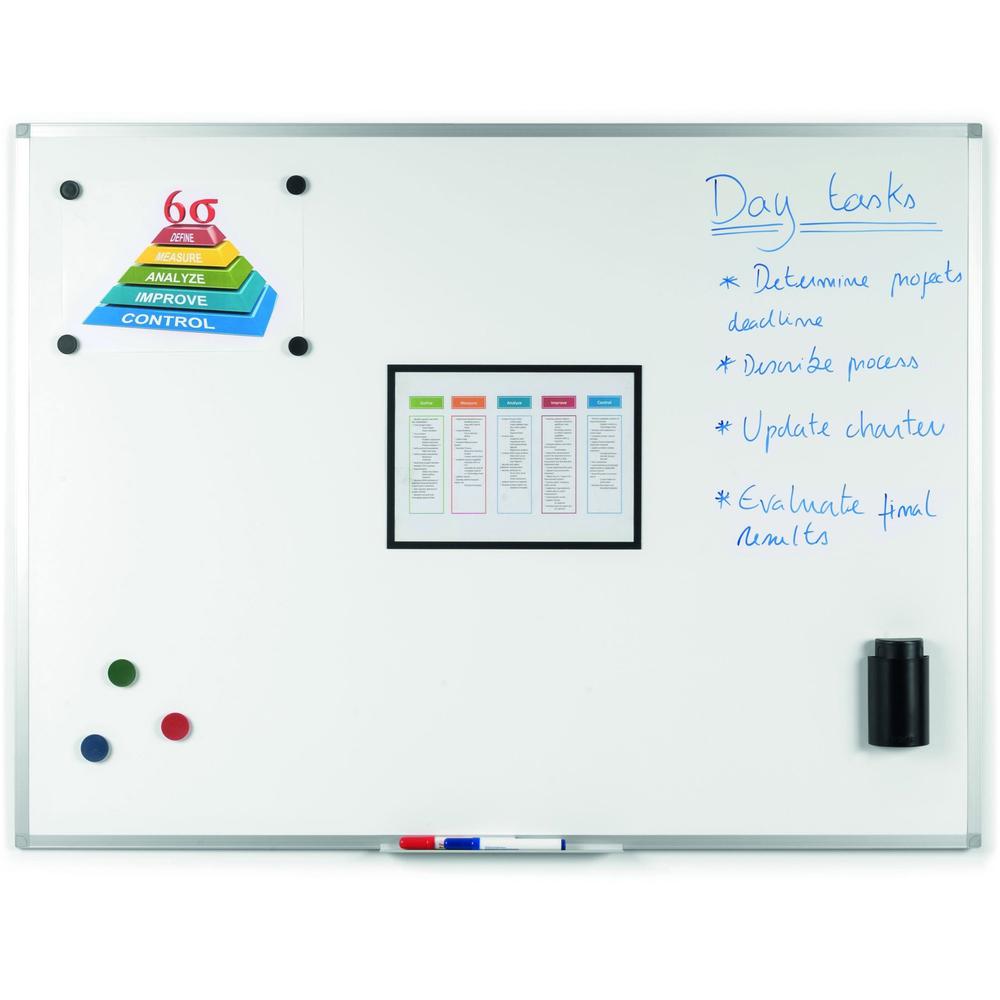 Bi-silque Ayda Melamine Dry Erase Board - 24" (2 ft) Width x 36" (3 ft) Height - Melamine Surface - Rectangle - Horizontal/Vertical - 1 Each. Picture 7