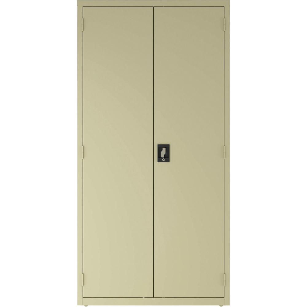 Lorell Fortress Series Janitorial Cabinet - 36" x 18" x 72" - 4 x Shelf(ves) - Hinged Door(s) - Locking System, Welded, Sturdy, Recessed Locking Handle, Durable, Powder Coat Finish, Storage Space, Adj. Picture 3