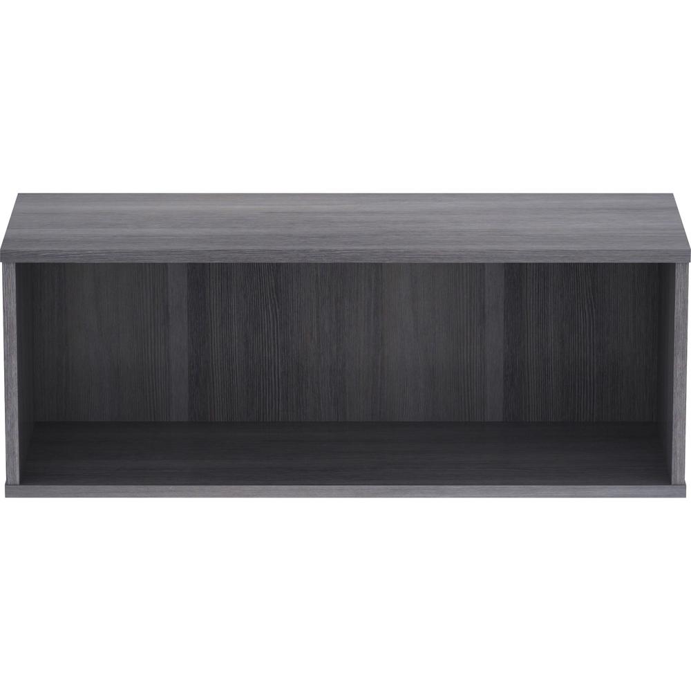 Lorell Panel System Open Storage Cabinet - 18.1" Height x 31.5" Width x 15.8" Depth - Charcoal - Laminate - 1 Each. Picture 3