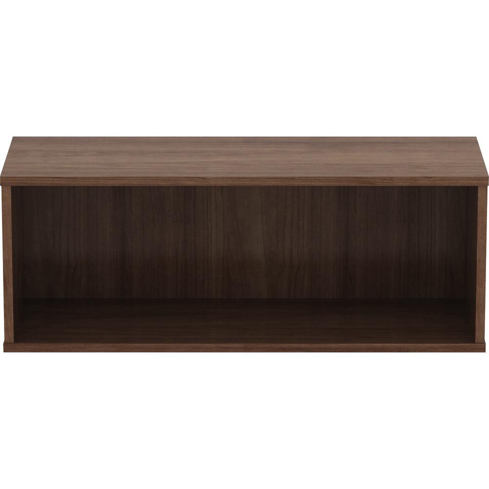Lorell Panel System Open Storage Cabinet - 18.1" Height x 31.5" Width x 15.8" Depth - Walnut - Laminate - 1 Each. Picture 6