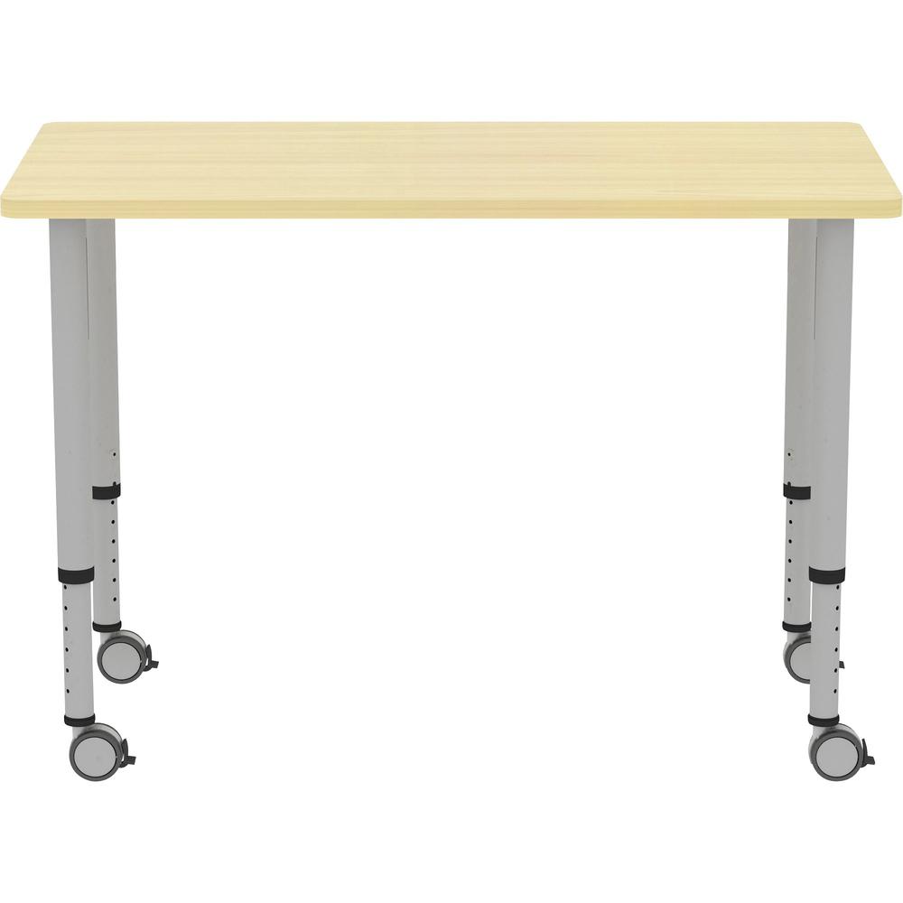 Lorell Attune Height-adjustable Multipurpose Rectangular Table - Rectangle Top - Adjustable Height - 26.62" to 33.62" Adjustment x 48" Table Top Width x 23.62" Table Top Depth - 33.62" Height - Assemb. Picture 4