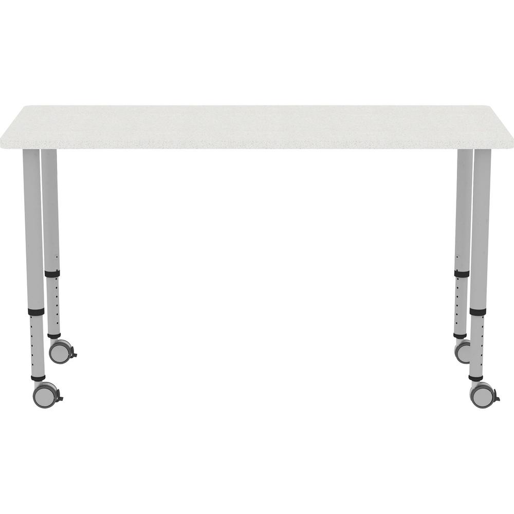 Lorell Attune Height-adjustable Multipurpose Rectangular Table - Rectangle Top - Adjustable Height - 26.62" to 33.62" Adjustment x 60" Table Top Width x 23.62" Table Top Depth - 33.62" Height - Assemb. Picture 5