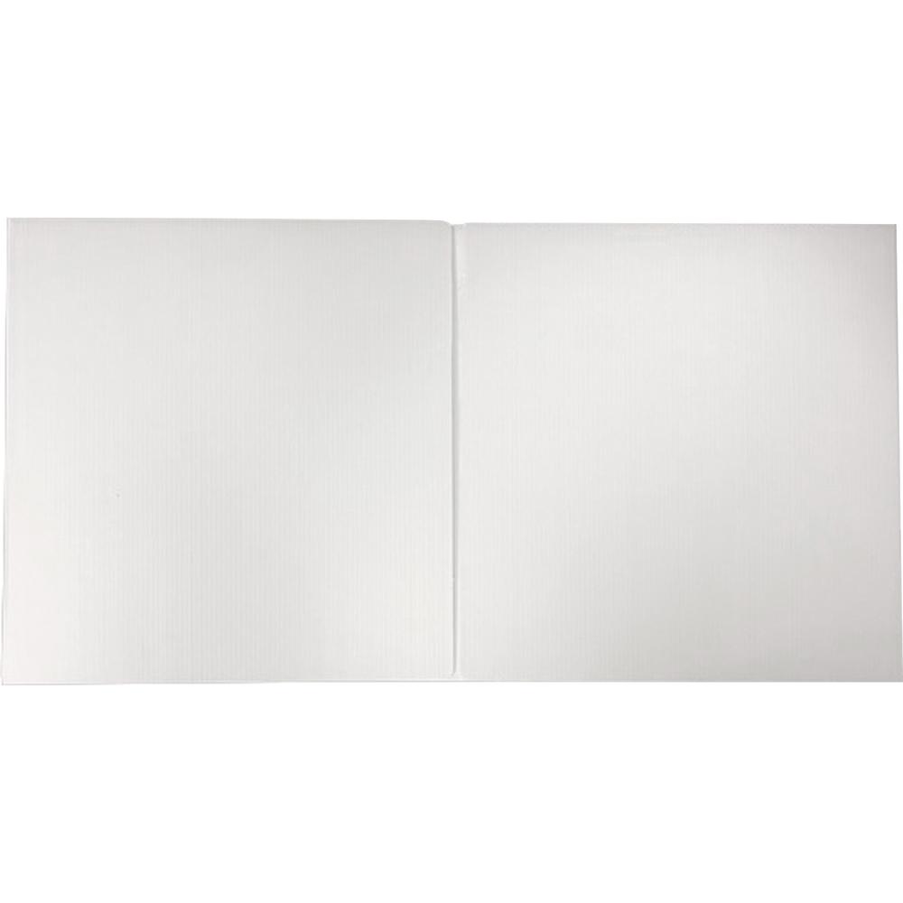 Flipside Tri-fold StudyCarrel - 12" Height x 48" Width x 1.10" Length - White - Plastic - 12 / Pack. Picture 3