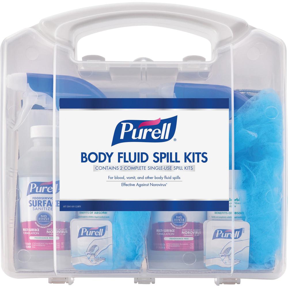 PURELL&reg; Body Fluid Spill Kit - White, Clear - 8 / Carton. Picture 2