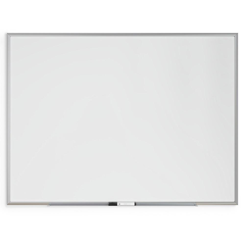 U Brands Magnetic Dry Erase Board - 35" (2.9 ft) Width x 47" (3.9 ft) Height - White Painted Steel Surface - Silver Aluminum Frame - Rectangle - Horizontal/Vertical - Magnetic - 1 Each. Picture 3