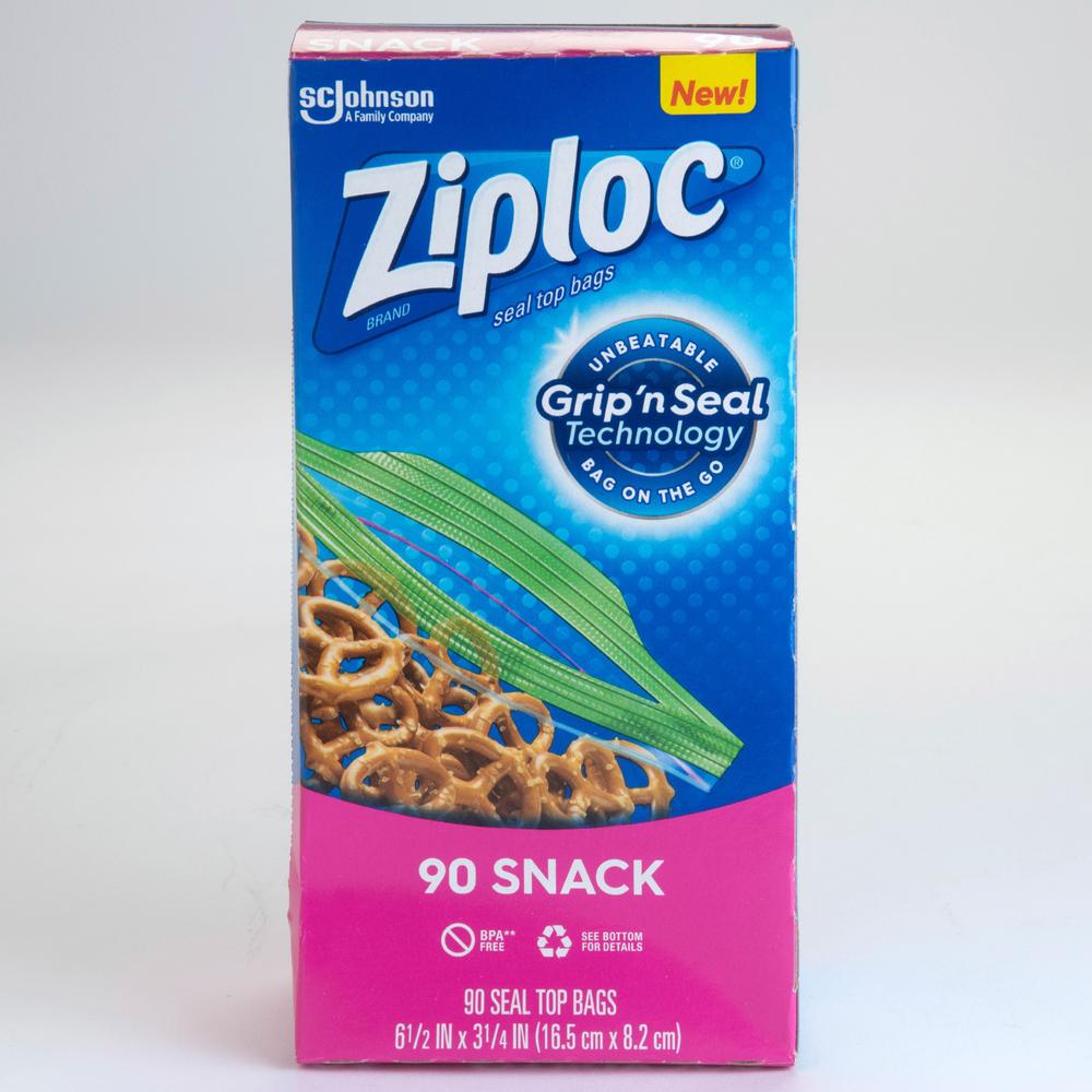 Ziploc&reg; Snack Size Storage Bags - 3.25" Width x 6.50" Length - Clear - Plastic - 90/Box - Snack, Fruit, Vegetables. Picture 8
