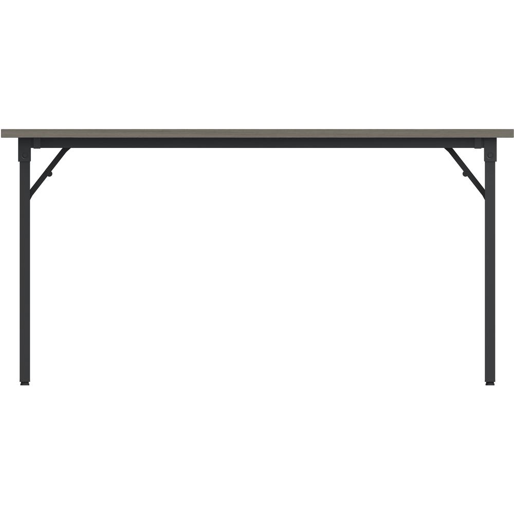 Lorell Folding Training Table - Melamine Top - 60" Table Top Width x 18" Table Top Depth x 1" Table Top Thickness - 30" HeightAssembly Required - Gray - Particleboard Top Material - 1 Each. Picture 8