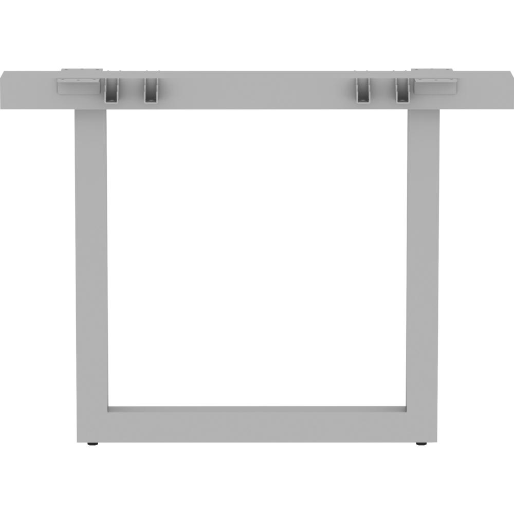 Lorell Relevance Series Middle Unite Leg - 38.6" x 6.3"28.5" - Finish: Silver, Powder Coated. Picture 3