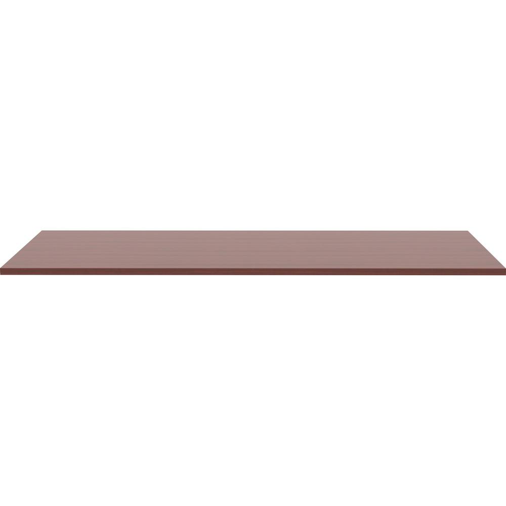 Lorell Revelance Conference Rectangular Tabletop - 71.6" x 47.3" x 1" x 1" - Material: Laminate, Polyvinyl Chloride (PVC) Edge, Particleboard Table Top - Finish: Mahogany. Picture 6