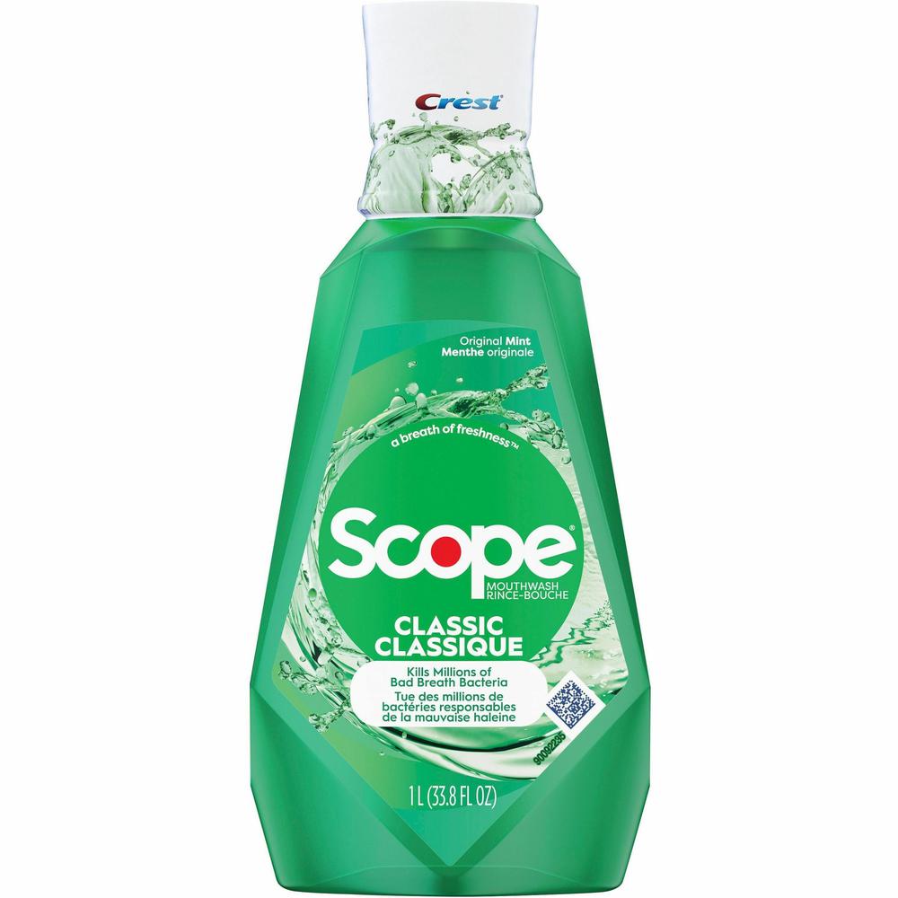 Crest Scope Classic Mouthwash - For Bad Breath - Mint - 1.06 quart - 1 Each. Picture 3