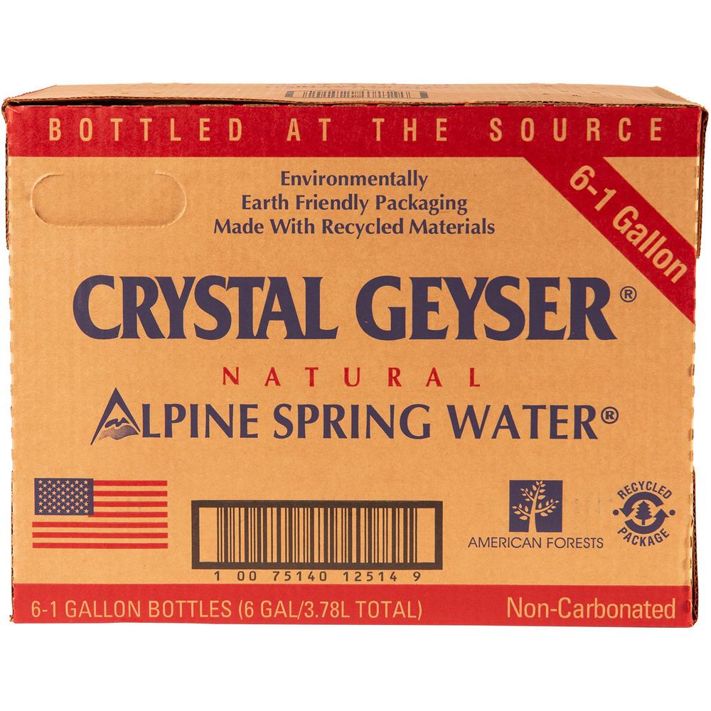 Crystal Geyser Alpine Bottled Spring Water - Ready-to-Drink - 127.99 fl oz (3.79 L) - 288 / Pallet. Picture 9