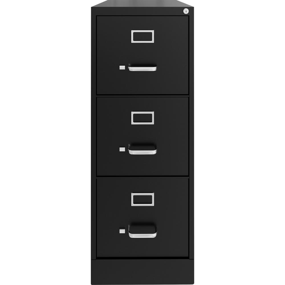 Lorell Fortress Series 22" Commercial-Grade Vertical File Cabinet - 15" x 22" x 40.2" - 3 x Drawer(s) for File - Letter - Vertical - Ball-bearing Suspension, Removable Lock, Pull Handle, Wire Manageme. Picture 10