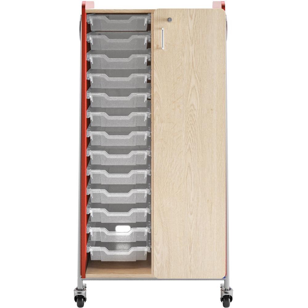 Safco Whiffle Typical 8 Double 60" - 153 lb Capacity - 4 Casters - 3" Caster Size - Laminate, Particleboard, Polyvinyl Chloride (PVC), Metal, Thermofused Laminate (TFL), Steel - x 30" Width x 19.8" De. Picture 6